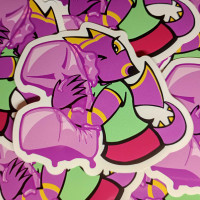 Gabby Squishy Tetromino Sticker